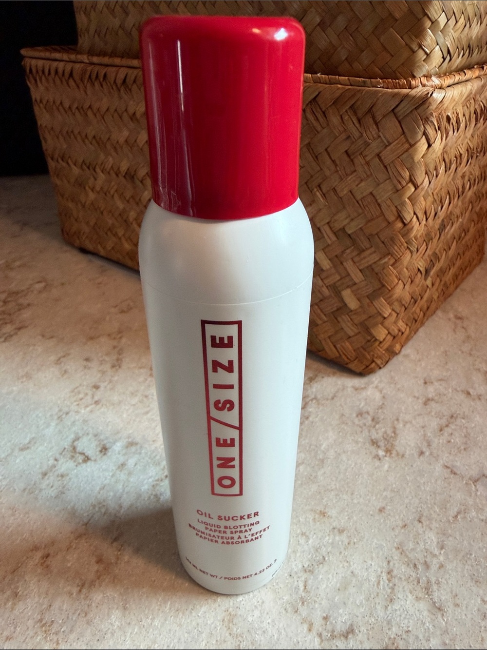 ONE/SIZE Oil Sucker Liquid Blotting Spray - Red & White FULL SIZE 4.22oz